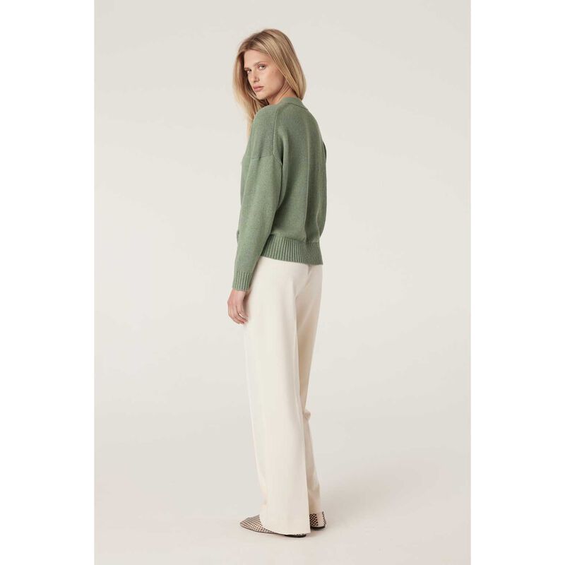 Cable Flax V Jumper image number 1